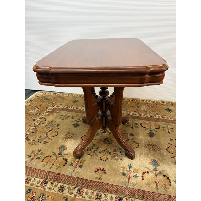 Victorian Antique Walnut Side Table, 19th Century For Sale - Image 3 of 12