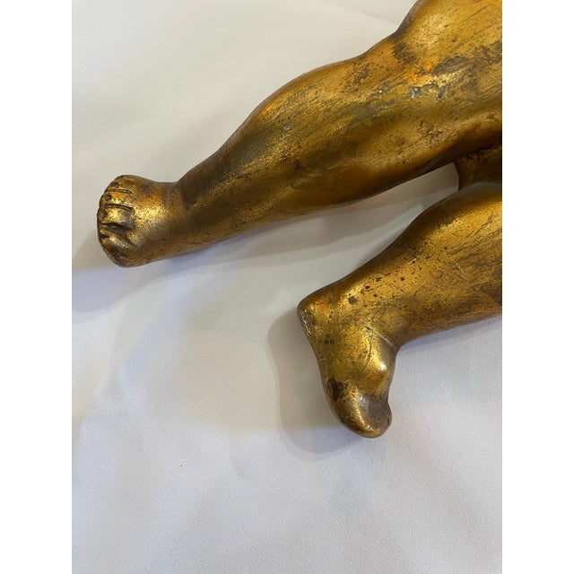 Early 20th Century Early 19th Century Pair of Angel’s Ceramic For Sale - Image 5 of 9