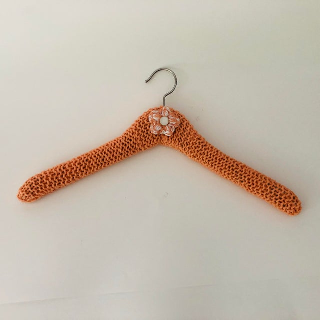 Contemporary Handmade Knitted Clothes Hangers S/3 For Sale - Image 3 of 5