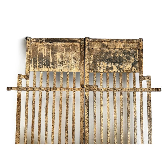 Vintage Iron Garden Gate For Sale In Los Angeles - Image 6 of 8