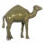 Large Vintage Solid Brass Camel Vintage Brass With Patina For Sale