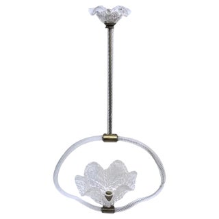 Pendant Light by Ercole Barovier for Barovier & Toso, 1940s For Sale