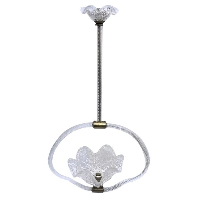Pendant Light by Ercole Barovier for Barovier & Toso, 1940s For Sale