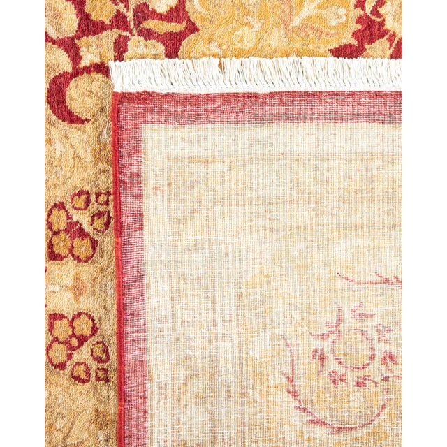 2010s Mogul Collection Hand-Knotted Area Rug - Orange 8' 2" x 10' 6" For Sale - Image 5 of 9