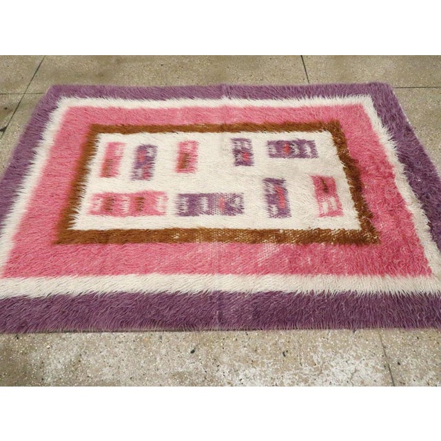 Galerie Shabab Collection Mid-20th Century Handmade Turkish Tulu Accent Rug For Sale In New York - Image 6 of 10