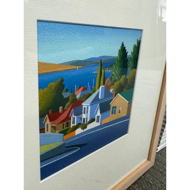 Textile Steve Howie Signed Tasmania, Australia Architectural Artworks, Set of 3 For Sale - Image 7 of 12