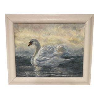 Swan Painting by Andi Lucas For Sale