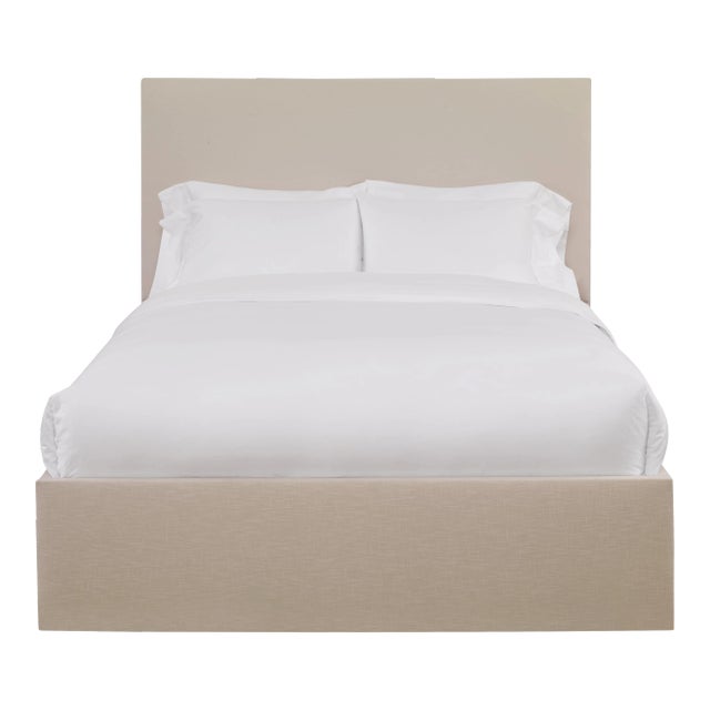 Hadley King Bedframe, Gelam Linen For Sale