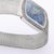 1970s Vintage Longines Opal Mosaic Dial 34mm Diamond Bezel 18k White Gold Watch For Sale - Image 5 of 14