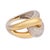 Vintage Diamond 18k Two Tone Gold Ring, Size 7 For Sale - Image 4 of 7