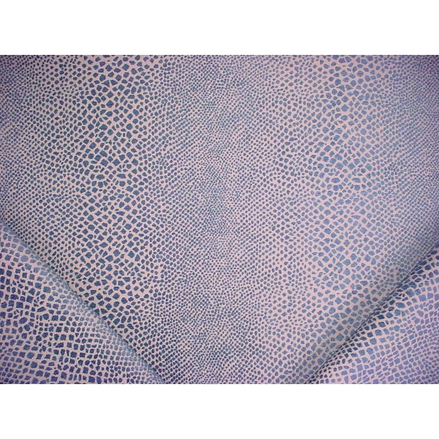3-5/8y Kravet Smart Lizard Scale Design 34321 in Blue Beige Upholstery ...