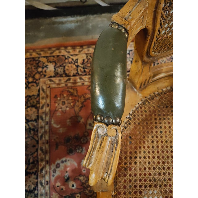 Pair of 19th Century French Louis XVI Bergère Armchairs With Cane Seats and Backs For Sale - Image 10 of 10