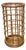 Vintage Mid Century Boho Chic Bamboo and Rattan Umbrella Stand Styled After Franco Albini For Sale