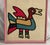 Vintage Large Panamanian Kuna Indian Wool Mola Bird Textile Folk Art Framed For Sale - Image 4 of 6