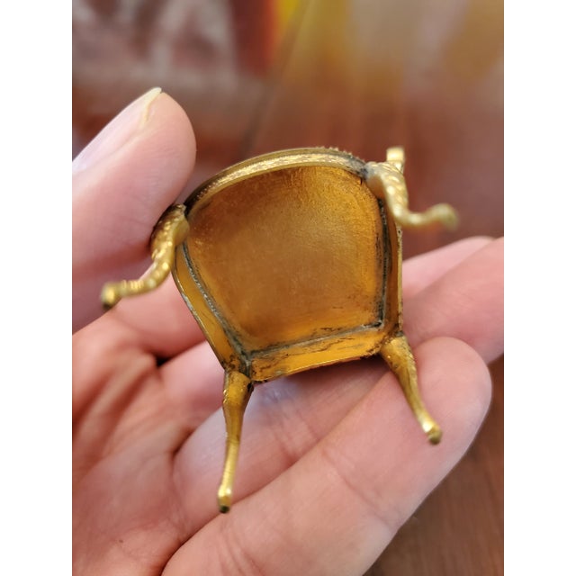 Antique Enamel Miniature Chair Austrian For Sale In Boston - Image 6 of 7