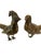 Mid 20th Century Brass Chicken Figurines - Set of 2 For Sale - Image 10 of 10