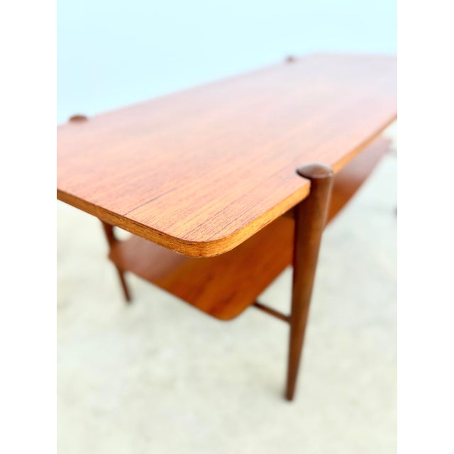 Teak Coffee Table with Reversible Top by Louis van Teeffelen for Webe, 1960s For Sale - Image 15 of 18