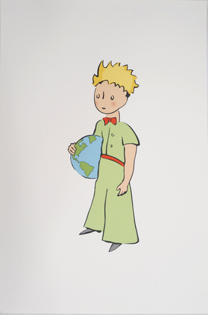 Antoine De Saint-Exupery, Le Petit Prince et la Terre, Lithograph