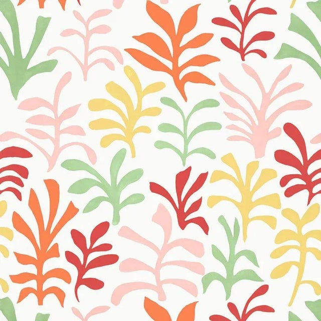 Sample- Schumacher Ode To Matisse Fabric in Punch For Sale