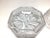 Early 20th Century Vintage Large Eight Sided Cut Glass Dresser Box 8” in Diameter For Sale - Image 5 of 7
