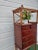 Vintage Bamboo Pagoda Top 5 Drawer Mahogany Chest of Drawers Dresser For Sale - Image 10 of 13