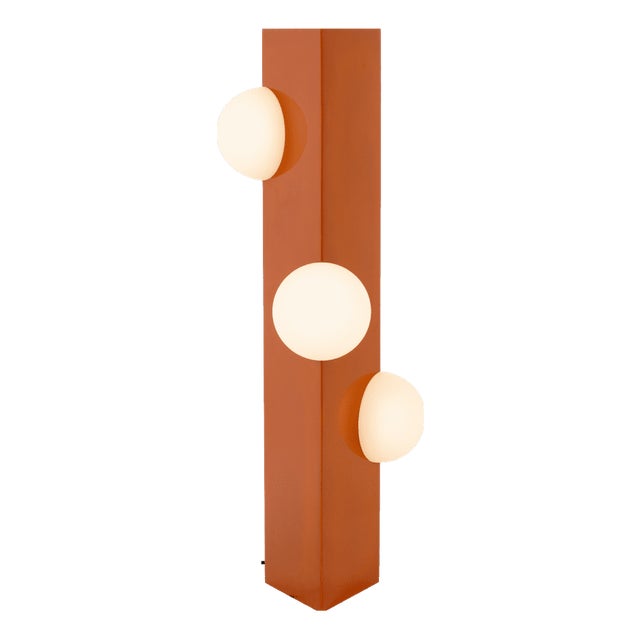 High Sfera Orange Glaze Lamp from Pulpo For Sale