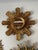 1950s Italian 14.5" Giltwood Sunburst Wall Mirror For Sale - Image 17 of 18
