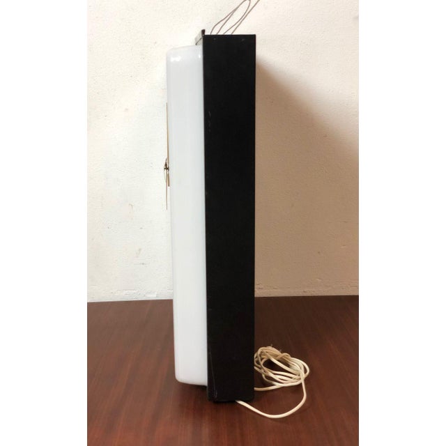 Mid-Century Modern Illuminated Phonola Sign with Clock, Italy, 1960s For Sale - Image 3 of 7