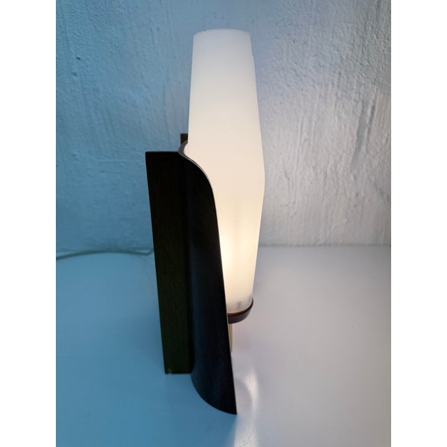 1960s Danish Double Wall Lamp in Teak and Glass, 1960s For Sale - Image 5 of 9