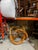 1970s Wooden Knot Dining Table With Glass Top For Sale - Image 10 of 10