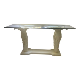Serge Roche Style Palm Tree Console For Sale