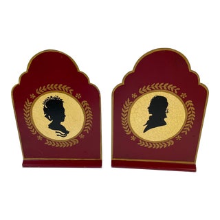 Victorian English Metal Bookends -A Pair For Sale