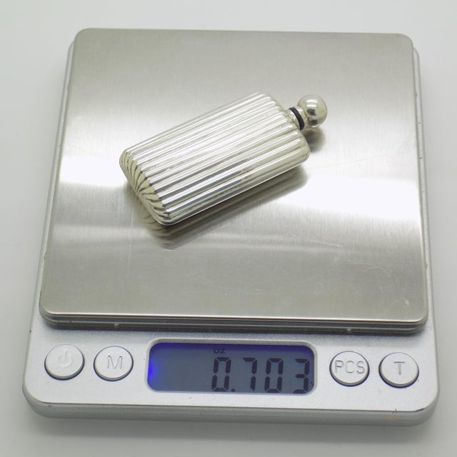 Vintage Italian Genuine Silver 800 Perfume Bottle, Florence, 1980s For Sale - Image 11 of 13