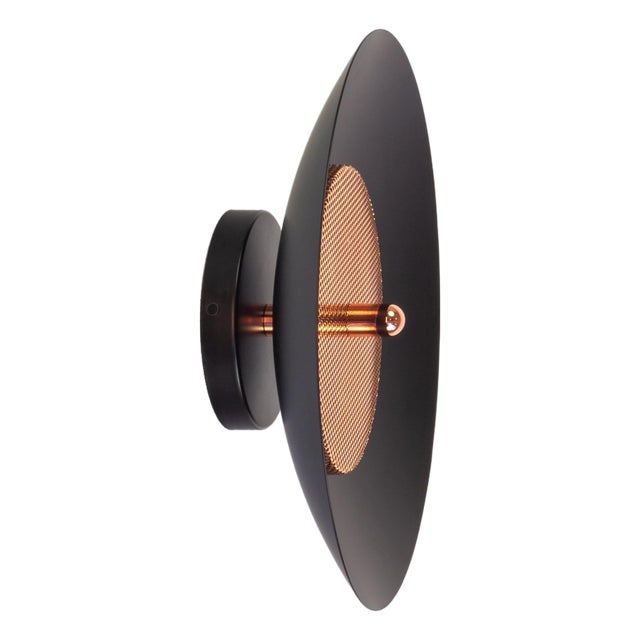 Signal Wall Sconce, Black & Copper, Led Wall Light, Modern Lamp, by Souda For Sale