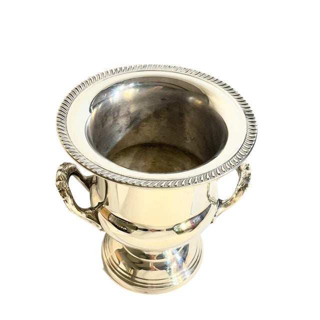 Silver Vintage Silver Plate Ice Champagne Bucket by Leonard For Sale - Image 8 of 17