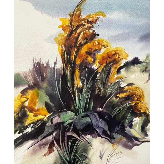 1960s Sand Dunes Watercolor by E. Andrews For Sale - Image 6 of 7