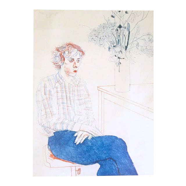 激安店舗 Hockney David Vintage Lithograph Calendar Art Dumont 1978 絵画