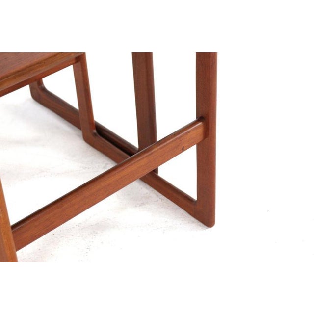 Wood Vintage Nesting Tables by Arne Hovmand Olsen for Mogens Kold, 1960s, Set of 3 For Sale - Image 7 of 14