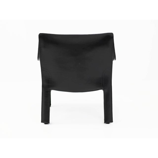 Black 414 CAB MAXI Low Armchair by Mario Bellini for Cassina, 1977, Set of 2 For Sale - Image 8 of 12