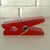 Giant Red Lucite Clothespin For Sale - Image 4 of 8