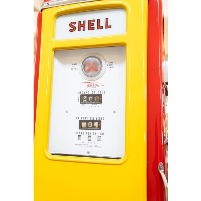 American Shell Petrol Station Pump, 1950s For Sale - Image 6 of 18
