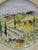 Late 20th Century Late 20th Century Set of Six Tuscan Country Interiors Stone Were Scenic Salad Luncheon Dessert Plates For Sale - Image 5 of 8