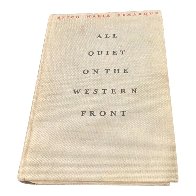 Vintage 1st Edition of Erich Maria Remarque All Quiet on the Western Front 1929 For Sale