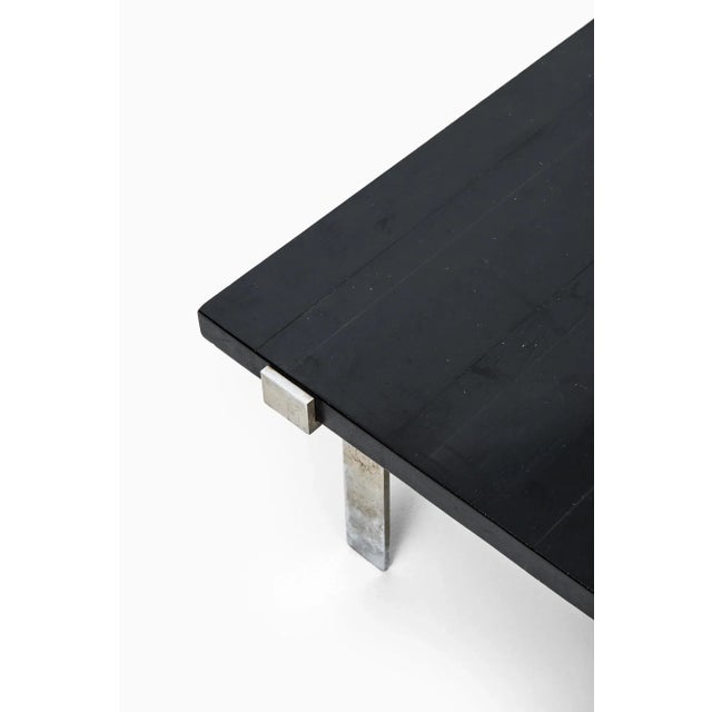 Large Steel & Oak Coffee Table by Jørgen Høj, 1960s For Sale - Image 6 of 7