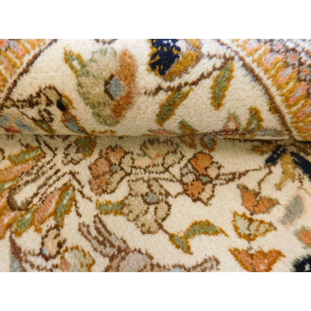 1970s Vintage Hand Made Persian Hunting Scene Rug For Sale - Image 10 of 13