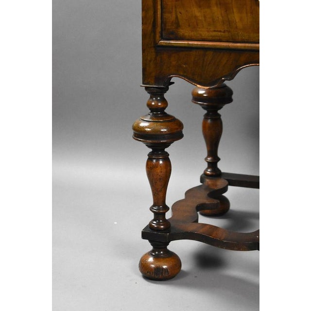 Antique Queen Anne Style Walnut Cabinet on Stand, 1900 For Sale - Image 10 of 15