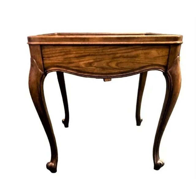 Baker Furniture Company Grand Rapids French Country Louis XV Oak Side Table For Sale In Saint Louis - Image 6 of 8