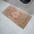 Vintage Oushak Turkish Rug Hand Knotted Wool Small Mat Bathroom Kitchen Laundry This authentic hand-knotted vintage Oushak...