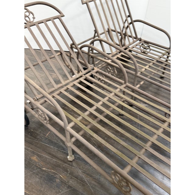 Gray Terra Furniture Renaissance Outdoor Chaises, Pair For Sale - Image 8 of 12