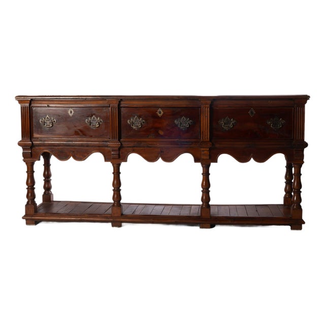 Late 19th Century English Potboard Dresser Base For Sale